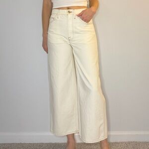 Frame Off-White Cropped Jeans (25)